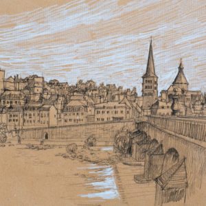 La Charité vue de l’ile du Faubourg de Loire