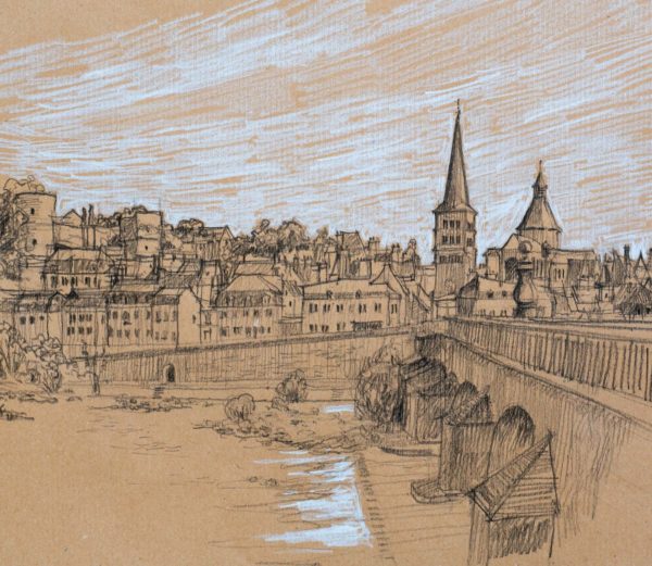 La Charité vue de l’ile du Faubourg de Loire
